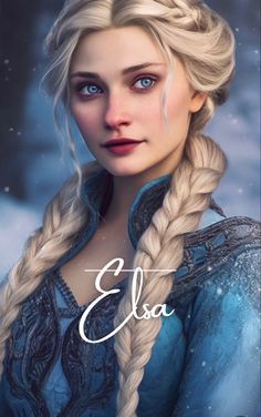 an image of a frozen princess with blue eyes