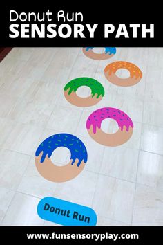 donut run game for kids to play on the floor