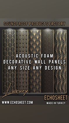 soundproof products factory - decorative wall panels any size any design by echosheet