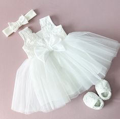 Baptism Frocks For Baby Girl, Baptism Dress For Baby Girl, Baptism Outfit For Baby Girl, White Bow Tutu Dress For Summer, Summer Baptism Tutu Dress With Bow, Summer Tutu Dress With Bow For Baptism, Fitted Tutu Dress With Bow For Baptism, Fitted Tulle Baptism Dress With Bow, Elegant Baptism Tutu Dress With Bow