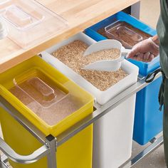 For a long-lasting, dependable, and user-friendly storage solution, choose this Baker's Mark 10 gallon / 160 cup white ingredient bin! This heavy-duty ingredient bin is ideal for commercial kitchens and is the perfect way to keep your kitchen organized and save storage space. It features a durable, one-piece polyethylene construction that will not rust, chip, or corrode, even with daily use in your busy kitchen.     Boasting a 10 gallon capacity, this bin can hold approximately 55 lb. of flour o Bulk Food Storage Containers, Shelf Bins, Service Kitchen, Bulk Food, Baking Mixes, Donut Shop, Commercial Kitchen, Food Containers, Food Storage Containers