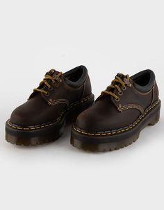 DR. MARTENS 8053 4i Quad Arch Womens Platform Shoes - BROWN | Tillys Womens Platform Shoes, Dr Martens 8053, Dr Martens Leona, Aesthetic Boots, Dr Shoes, Women Platform Shoes, Shoes Classic, Womens Summer Shoes, Shoe Inspo