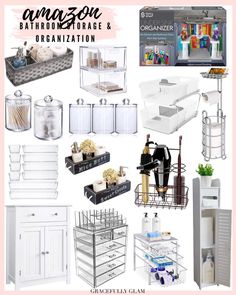 an image of bathroom storage and organization