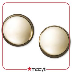 in stock Classic Tarnish Resistant Round Cut Earrings, Macy's Polished Yellow Gold Earrings, Macy's Polished Finish Earrings For Formal Occasions, Macy's Polished 14k Gold Earrings, Macy's 14k Gold Polished Earrings, Modern Round Earrings From Macy's, Macy's Modern Round Earrings, Macy's Classic Yellow Gold Earrings, Macy's Polished Round Earrings