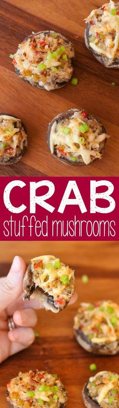 crab stuffed mushrooms are an easy appetizer for any occasion