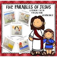 the five parables of jesus with pictures and instructions to make it look like they have been