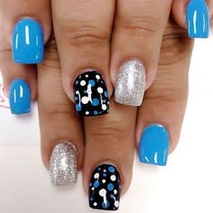 Unghie Sfumate, Dots Nails, Ideas Nails, Spring Nail Art, Gel Nail Designs