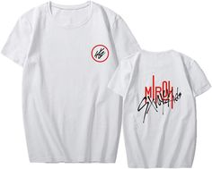 Aopostall Stray Kids Merchandise,kpop Stray Kids Shirt Minoh Same T-shirt Hyunjin Jisung Woojin Unisex Tee Shirts Stray Kids Tank Top, Skz T Shirts, White Kpop T-shirt With Graphic Print, Kpop T-shirt With Screen Print, Kpop Slogan T-shirt For Streetwear, Merchandise Kpop, Kpop Stray Kids, Shirt Ideas, Kids Shirts