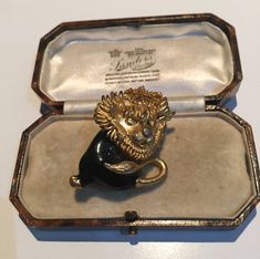 A Charming vintage gold enamel Lion costume brooch, great design and quality, love this item very unusual brooch. 3.7 cm long x 3 cm wide Victorian Enamel Brooches For Formal Wear, Victorian Enamel Brooches For Formal Occasions, Victorian Style Enamel Brooches For Formal Occasions, Victorian Enamel Pin Collectible, Victorian Enamel Collectible Pin, Hallmarked Enamel Brooches As Gifts, Hallmarked Enamel Brooches For Gifts, Gift Enamel Brooches Hallmarked, Yellow Gold Enamel Brooches For Gifts