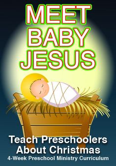 Preschool Bible Lessons Christmas Curriculum, Jesus Preschool, Christmas Sunday School Lessons, Preschool Ministry, Christmas Sunday School, Childrens Ministry Curriculum, Preschool Bible Lessons, The Christmas Story, Preschool Bible