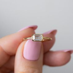 Such a stunner of a ring! Baguette/Emerald Cut ring set on a bezel make this look SO elegant & chic!! Looks great stacked or on it's own! - - - D E T A I L S - - - * Made of 925 Sterling Silver * THICK plating of 14k Gold or Rhodium * Available in sizes 4-12 * Nickel-free & Hypoallergenic * Stone measures 4x6mm Made with 100% Pure Love! ♡ Happy to answer any questions you may have! 🥰 Let's Connect! 🥰 IG: ZAIDGEMS Less Emerald Cut Ring Set, Ring Rectangle, Engagement Ring Emerald Cut, Rectangle Ring, Bezel Set Engagement Ring, Emerald Cut Ring, Engagement Ring Emerald, Ring Baguette, Double Band Rings