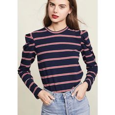 Bought On Anthro.Com The Fifth Label Size Small Navy Red And White Stripe Puff Sleeve Detail Never Worn!! Trendy Striped Puff Sleeve Top, Stripe Long Sleeve, Long Sleeve Striped Top, Anthropologie Top, Red And White Stripes, Sleeve Detail, Label Sizes, Striped Long Sleeve, Long Sleeve Top