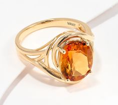 Imbued with a warm and welcoming hue, this bold citrine ring is bound to be a brilliant conversation starter. It's the perfect pop of sunshine to wake up your wardrobe in any season! Citrine Ring, Oval Cut, Citrine, Wake Up, Jewelry Rings, Yellow Gold, Wardrobe, Ring, 10 Things