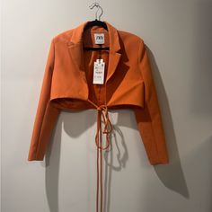 Size: 2 / Xs Condition: New With Tags Color: Orange Always Open To Offers! Bundle To Save Follow Along @Now_its_vintage On Social Media. Don't Hesitate To Reach Out If You Have Any Q's! Orange Blazer, Zara Jackets, Color Orange, Then And Now, Blazer Suit, Blazer Jacket, Suit Jacket, Size 2, Jackets & Coats