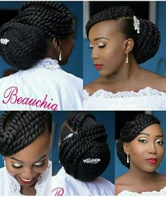 #TheBeautyOfNaturalHairBoard Different Styles Of Braids, Styles Of Braids, Natural Bridal Hair, Bridal Hair Inspiration, Natural Hairstyle