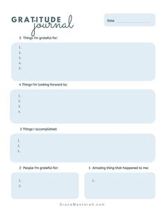 an image of a printable guide for people to be grateful about their life and work