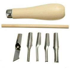 the tools needed to make a woodworking project are shown in this image, including a hammer