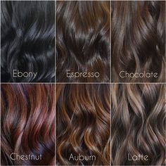 Chocolate Mocha Hair Color Balayage, Dye Jobs For Dark Hair, Choclate Brown Hair Color Black Women, Dark Chocolate Brown Hair Espresso Balayage, 5nn Hair Color Brown, Dark Mocha Hair Color, Matrix Brown Hair Color, Different Shade Of Brown Hair, Dark Autumn Hair Color Chart