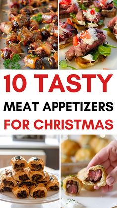 Meat Appetizers for Christmas Easy Meat Appetizers, Appetizers For A Christmas Party, Appetizers For Christmas, Meaty Appetizers, Christmas Meat, Small Bites Appetizers, Holiday Party Appetizers, Christmas Appetizers Easy, Holiday Appetizers Easy