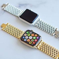 Park Avenue Stainless Steel Band for the Apple Watch Everyday Elegance, Classic Bracelets, Apple Watch Faces, Apple Watch Series 1, Quiet Luxury, Park Avenue, Stainless Steel Band, Apple Watch Series, Gold Watch