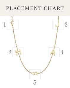 Build this best seller asymmetrical 14k solid gold initials necklace starting with 2 initials of your choice, and add up to 5 initials, all on a dainty cable link chain necklace available in 14k yellow, white and rose gold. This makes for the perfect bespoke necklace with a modern twist having the initials laying sideways, this necklace is amazing and one of our best sellers! Note: Each initial is thoughtfully connected to reduce the chance of flipping, however, due to the nature of the necklace Formal Initial Pendant Jewelry, Modern Personalized Necklace For Formal Occasions, Modern Initial Pendant Jewelry With Initials, Modern Gold Initial Necklace For Anniversary, Formal Personalized Initial Necklace In Fine Jewelry Style, Elegant Everyday Name Necklace With Initials, Formal Personalized Initial Necklace Fine Jewelry, Modern Yellow Gold Name Necklace For Everyday, Personalized Initial Necklace For Formal Occasions