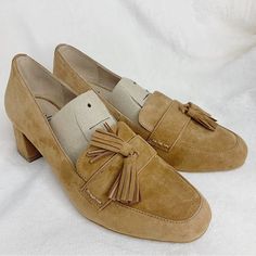 New J. Jill. Camel Tan Suede Leather Loafers Size 6.5 New, Never Worn Beige Block Heel Loafers For Spring, Spring Suede Moccasins For Work, Spring Moccasins With Suede Lining And Almond Toe, Spring Workwear Suede Moccasins, Spring Almond Toe Moccasins With Suede Lining, Brown Block Heel Loafers For Spring, Spring Beige Suede Moccasins, Spring Moccasins With Suede Lining And Round Toe, Spring Brown Moccasins With Removable Insole