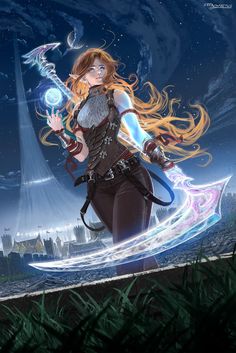 Path of the Godscourge - Star Crucible, CREADFECTUS Star Ocean The Divine Force, Star Concept Art, Aasimar Art, Adventurer Character Design, Barbarian Art, Dungeons And Dragons Races, Fantasy Adventurer, Dnd Magic