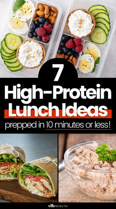 high protein lunch High Protein Low Carb Recipes Snacks Meal Prep, High Protein And Fibre Meals, Healthy Reheatable Meals, Lazy Protein Meals, Dinner Recipes With Protein, High Protein No Cook Lunch, High Protein Packed Lunch Ideas, No Cook High Protein Meals, Athlete Lunch Ideas