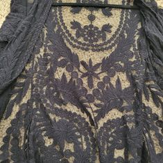 Black, Lacy, And Sheer Jacket Cover-Up. Size Small. I Have A Top Like This, So I've Never Worn It. It's In Great Condition. Bohemian Black Outerwear For Layering, Black Open Front Summer Outerwear, Black Open Front Outerwear For Summer, Sheer Jacket, Teddy Jacket, Cover Up, Jackets & Coats, Jackets For Women, Long Sleeve