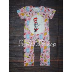 Brand New In Package Cotton/Spandex Baby Girl Boutique, Dr Seuss, Baby Boutique, Cotton Spandex, Kids Shop, Jumpsuit Romper, Spandex, Jumpsuit, Rompers