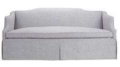 a gray couch with a white background