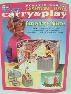 an advertisement for the fashion doll carry and play grocery store