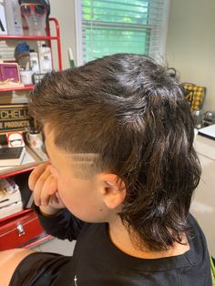 Country Mullet Men, Nice Mullet Men, Mullet On Boys, Boys Mullets 2024, Mullet With Lines On Side Men, Fohawk Haircut Fade Mullet, Modified Mullet For Men, Hockey Mullet Hairstyle Mens, Hockey Mullet Hair Kids