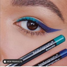 Blue Eye Pencil, Eye Makeup Guide, Eye Pencils, Makeup Order, Makeup Tutorial Eyeliner, Makijaż Smokey Eye, Easy Makeup