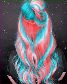 Exotic Hair Color, Unicorn Hair Color, Exotic Hairstyles, Split Dyed Hair, Rainbow Hair Color, Cute Hair Colors, Creative Hair Color, Neon Hair