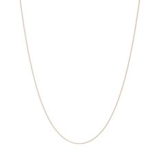 Description When you want just a whisper, the Baby Chain is what you're looking for. It's the perfect base layer to any assortment of necklaces or as a faint dusting of gold on its own, it's designed to hit the perfect spot on your neck. Handmade with love in Los Angeles. Measurements & Materials Length: 15" Metal: 14k yellow gold Everyday Rose Gold Curb Chain Necklace, Everyday Rose Gold Necklace With Curb Chain, Classic Rose Gold Charm Necklace With Delicate Chain, Delicate Rose Gold Box Chain Necklace, Dainty Rose Gold Necklace With Box Chain, Rose Gold Delicate Chain Long Necklace, Minimalist Rose Gold Box Chain Necklace, Minimalist Rose Gold Snake Chain Necklace, Dainty Rose Gold Necklace With Curb Chain