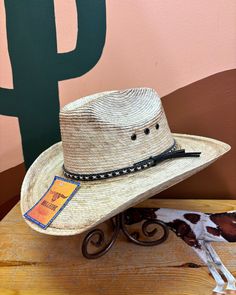 Head out on adventures in the West Texas, a Mexican Palm straw cowboy hat that will look adorable on your littlest buckaroos while making them feel like a grown-up cowboy. Structured in a classic western style, the West Texas has a faux leather hat band with cream stitching. Fitted with an elastic sweatband for a comfortable wear. Lil Pardner Collection Elastic Sweatband Grown Up Style Material: Palm Leaf Brim: 2 3/4" Adjustable Western Hat Band In Natural Color, Natural Color Adjustable Western Hat Bands, Adjustable Flat Brim Straw Hat For Rodeo, Adjustable Natural Color Western Hat Band, Adjustable Natural Western Hat Bands, Western Straw Hat For Ranch In Natural Color, Adjustable Country Hats For Western-themed Events, Western Natural Hats For Outdoor, Western Style Natural Straw Hat For Ranch