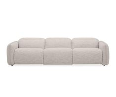 the three seat sofa in light grey fabric