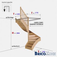 an image of a stair case with measurements