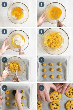 how to make chocolate chip cookies with orange icing step by step instructions for making them