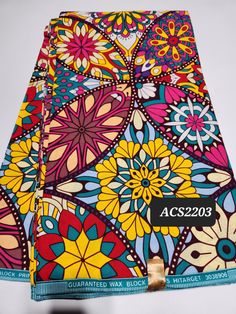 DESCRIPTION African Ankara Fabric. This is high quality African print is 100% cotton and it's 45 inches wide. It is used for making African Clothing, African quilts, & For Home decoration. FYI: Print is Double sided. The listing is for 3yards and 6yards Each piece of fabric measures: 105 - 108in by 45in for 3yards 210 - 216in by 45in for 6yards If you purchase more than one yard, you will receive one continuous piece. *If you require more than what I have listed, feel free to send me email. CARE INSTRUCTIONS:•DO NOT BLEACH•Hand wash with cold water and mild soap or Dry clean•Press with warm iron on the wrong side only. Color may be different due to your monitor Multicolor Cotton Fabric With Vibrant Print, Cotton Fabric With Vibrant Multicolor Print, Vibrant Multicolor Cotton Fabric, Colorful Cotton Digital Prints, Cotton Fabric With Vibrant Patterned Print, Vibrant Print Patterned Cotton Fabric, Patterned Cotton Fabric With Vibrant Print, Vibrant Print Cotton Fabric, Multicolor Cotton Digital Prints With Printed Motifs