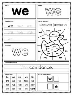 we are worksheet with words and pictures