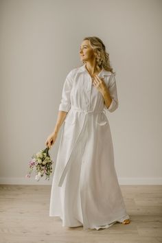 White Linen Wedding Coat, Rustic Bridal Cover- Up, Vintage-Inspired Linen Bridal Cover, Simple Linen Wedding Outerwear, Casual Wedding Coat. Baltic Goddess, White Linen Wedding, Wedding Tops, Goddess Wedding, Simple Linen, Wedding Coat, Bridal Cover Up