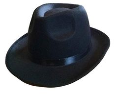 Gangsters never looked cooler then they will in this economy style black felt gangster fedora hat with black band and internal sizing band. Perfect for Halloween, cosplay, theme parties, watch parties, theatrical productions and so much more! One size fits most adults and teens. Other 1920's costumes and accessories are sold separately on our page – subject to availability. Black Fedora Halloween Costume Hat, Black Fedora For Halloween, Black Curved Brim Fedora For Halloween, Black Fedora Felt Hat For Halloween, Black Flat Brim Hat Bands For Halloween, Black Brimmed Fedora For Halloween, Black Curved Brim Costume Hat, Fitted Black Hat Costume Accessories, Western Black Costume Hats And Headpieces For Party