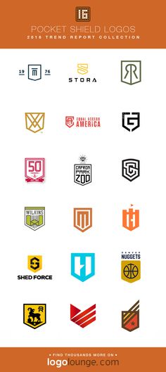 the logos are all different colors and sizes