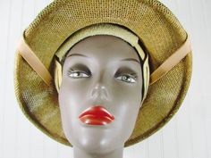 "Great vintage Safari hat/ pith helmet. Good condition. original hat from 1940-60s. It is a lightweight straw with some other very lightweight material. 13.5\" X 10.75\" brim to brim. 24\" circumference." Pith Helmet, Karen Mcdougal, Vintage Safari, Disco Fashion, Hat Photo, Safari Hat, Mens Hat, Hat Hooks, Antique Cast Iron