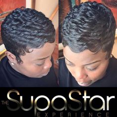 prom look Fashion Hair Styles, Short Hair Dos, Finger Waves Short Hair, Short Sassy Haircuts, Prom Look, Short Haircut Styles