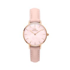 Introduce a touch of sophistication to your wardrobe with the Daniel Wellington Petite Rouge Pink Leather Strap Watch. The vibrant pink leather strap adds a pop of color to any outfit, while the sleek design of the watch exudes elegance. Stay on time and in style with this premium timepiece. Daniel Wellington Classic Petite, Dw Watch, Daniel Wellington Petite, Daniel Wellington Women, Sleek Watch, Watch For Women, Sport Armband, Colorful Accessories, Watches Unique