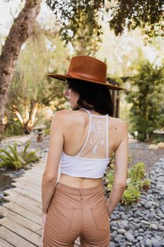 Dreamcatcher Tattoo Back Brami Bralette XS/S / White Dreamcatcher Tattoo Back, Tattoo Back, Rush Dresses, A Day At The Beach, Stylish Top, Western Boho, Day At The Beach, Fun Design, Puff Sleeve Top