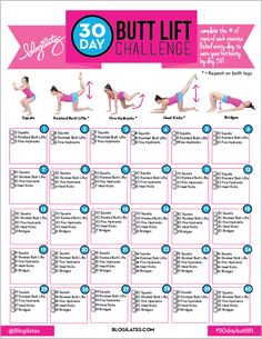 Beginner Pilates, Beginner Workouts, Pilates Video, Days Challenge, Printable Workouts